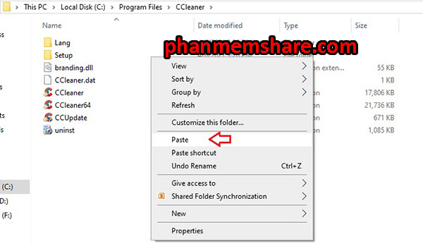 past file key ccleaner