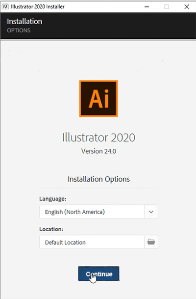 cài đặt Adobe Illustrator CC 2020