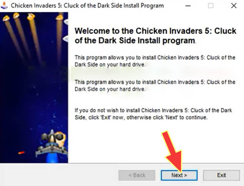 cài đặt Chicken Invaders 5