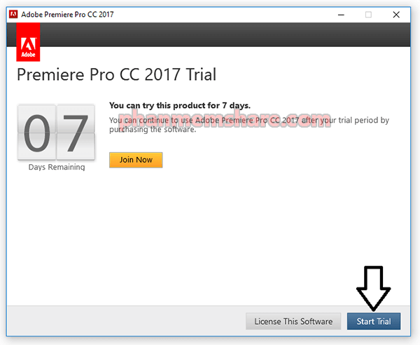 cài đặt Adobe Premiere Pro CC 2017