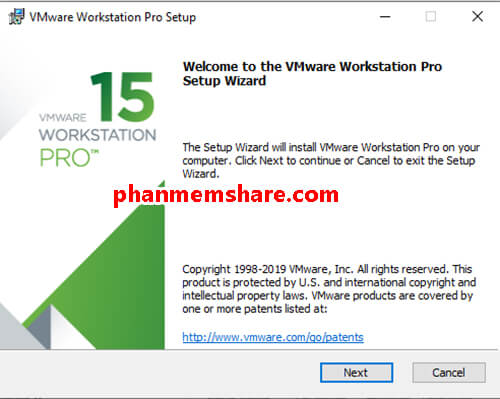 cài đặt VMware Workstation 15
