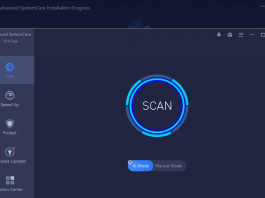 giao diện phần mềm Advanced SystemCare Free
