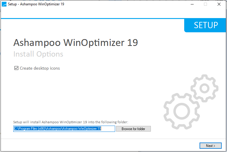 cài đặt phần mềm Ashampoo WinOptimizer 19.00.12