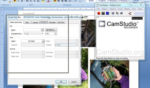 hướng dẫn sử dụng CamStudio 2.74