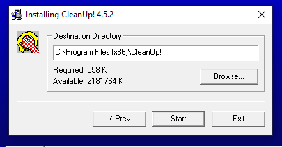 cài đặt phần mềm CleanUp