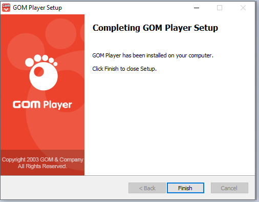 cài đặt phần mềm GOM Player