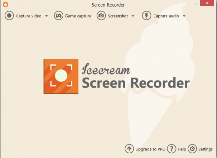 giao diện phần mềm phần mềm IceCream Screen Recorder