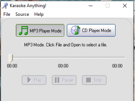 giao diện phần mềm Karaoke Anything