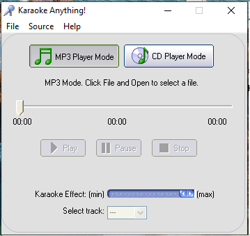 giao diện phần mềm Karaoke Anything