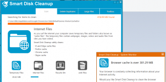 giao diện Smart Disk Cleanup