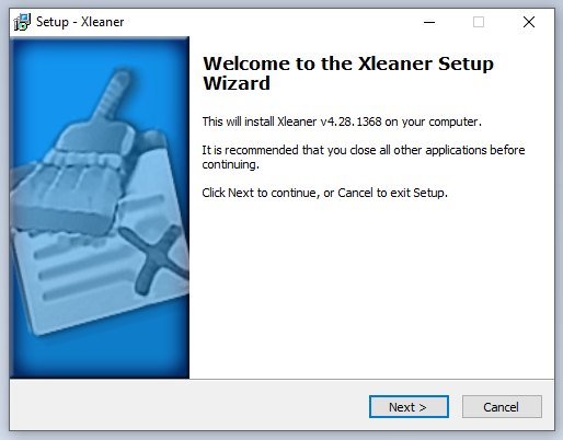 cài đặt phần mềm Xleaner 4.28.1368