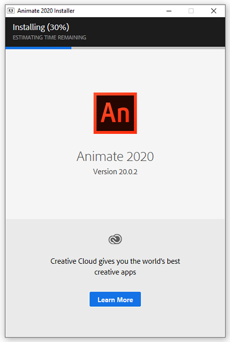 cài đặt phần mềm Adobe Animate CC 2020