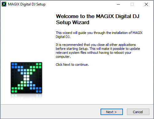 cài đặt phần mềm MAGIX Digital DJ 2