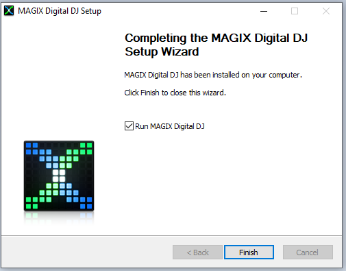 cài đặt phần mềm MAGIX Digital DJ 2