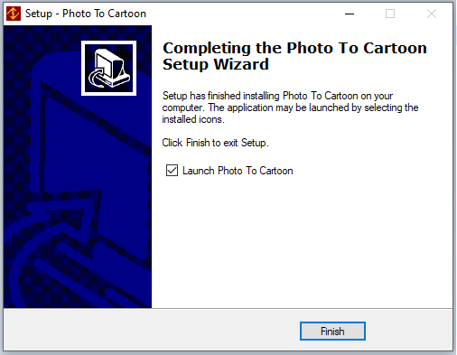 cài đặt phần mềm Photo to Cartoon