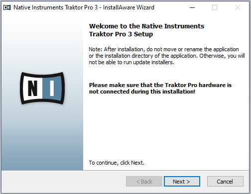 cài đặt phần mềm Traktor Pro 3.4.1.254