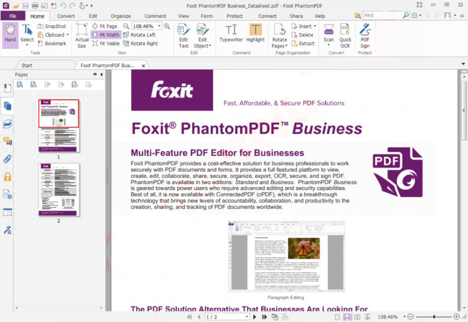 Foxit PhantomPDF Business 10